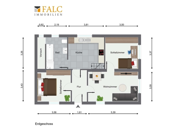 Grundriss Erdgeschoss Nebengebäude
