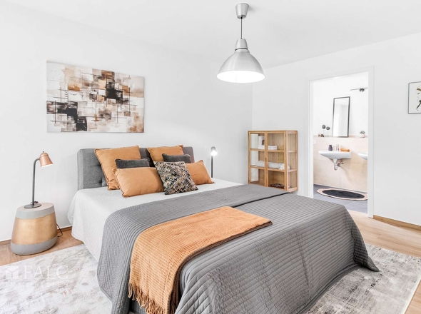 Schlafzimmer mit Bad en Suite