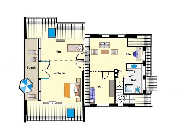 Grundriss Obergeschoss