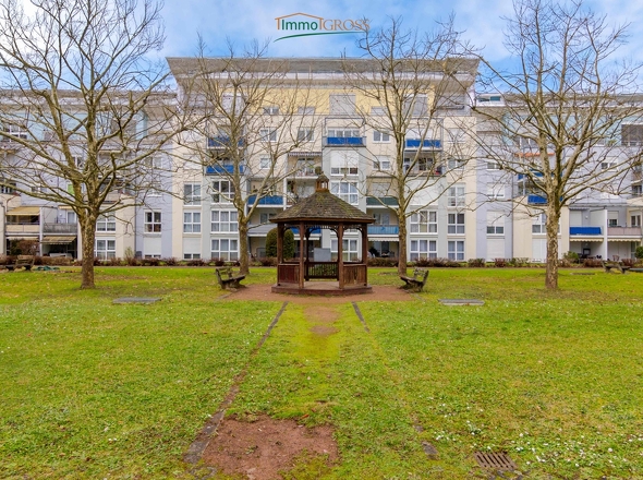 Hof der Mehrfamilienhäuser