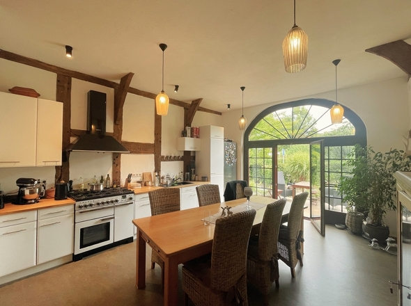 Fachwerkdeele mit Küche