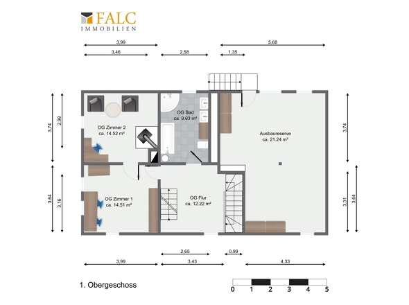 Grundriss 1.Obergeschoss_Kleines Haus