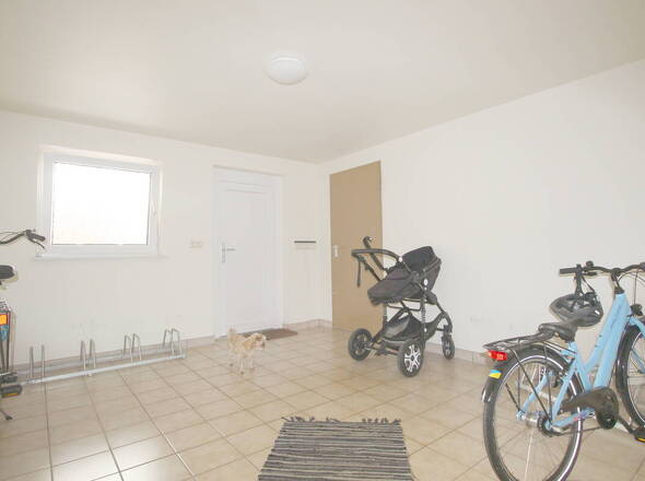 Gemeinschaftlicher Fahrradabstellraum im Souterrain