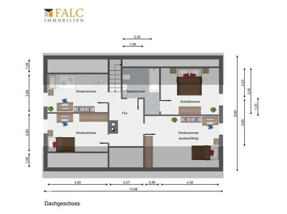 Grundriss Dachgeschoss