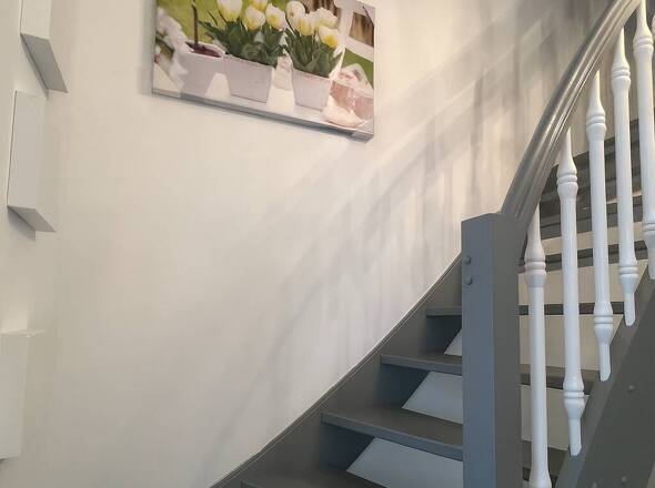 Treppe zum Dachgeschoss