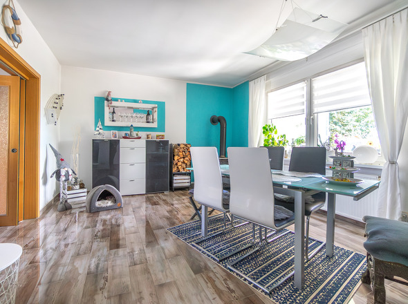 EG Esszimmer mit Kamin