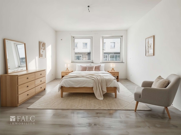 Schlafzimmer - (digitales Homestaging)