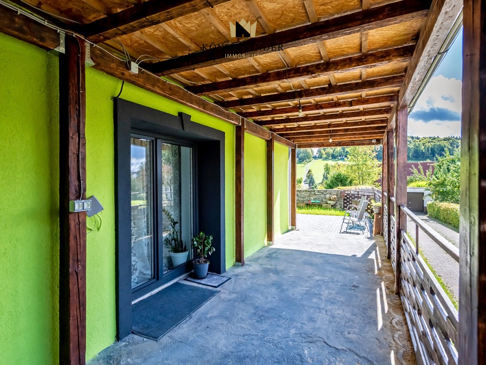 vor Sonne und Regen geschützt