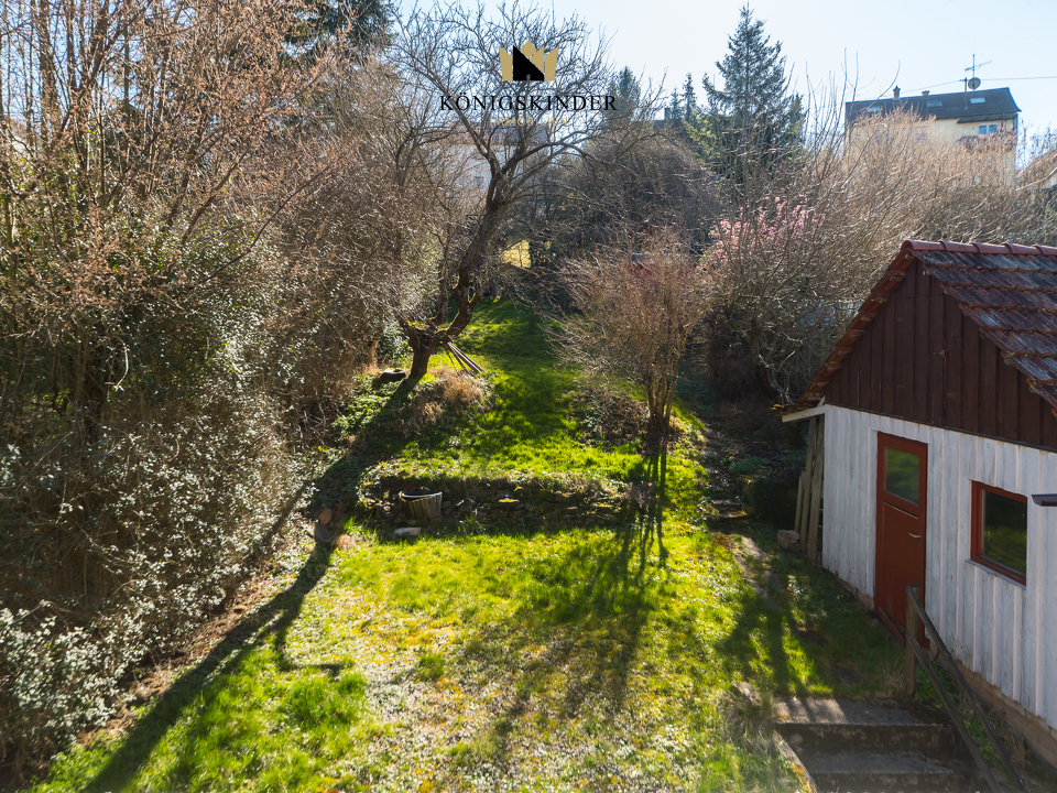 Aussicht Haus auf den Garten