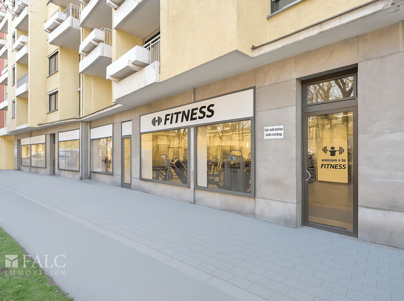 Fitnessstudio-Ladenfront KI generiert