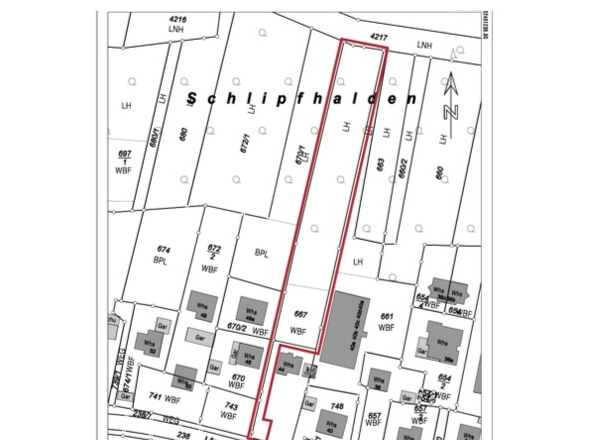 Lageplan Grundstücke Wyhlen 2022