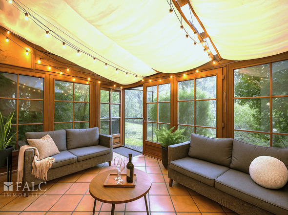 Einrichtungsbeispiel Wintergarten