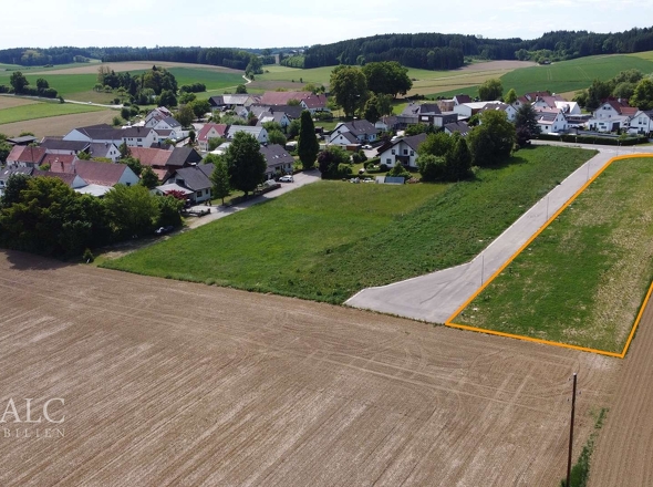 Grundstück mit Markierung