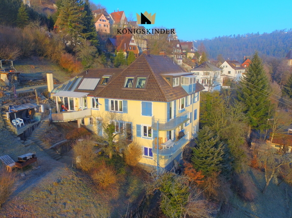 Ihr Adlerhorst trohnt herrschaftlich über dem Neckartal...