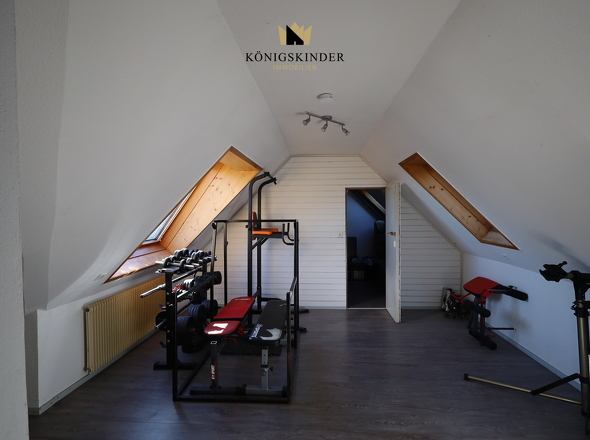 ...danach ins eigene Fitness-Studio... 