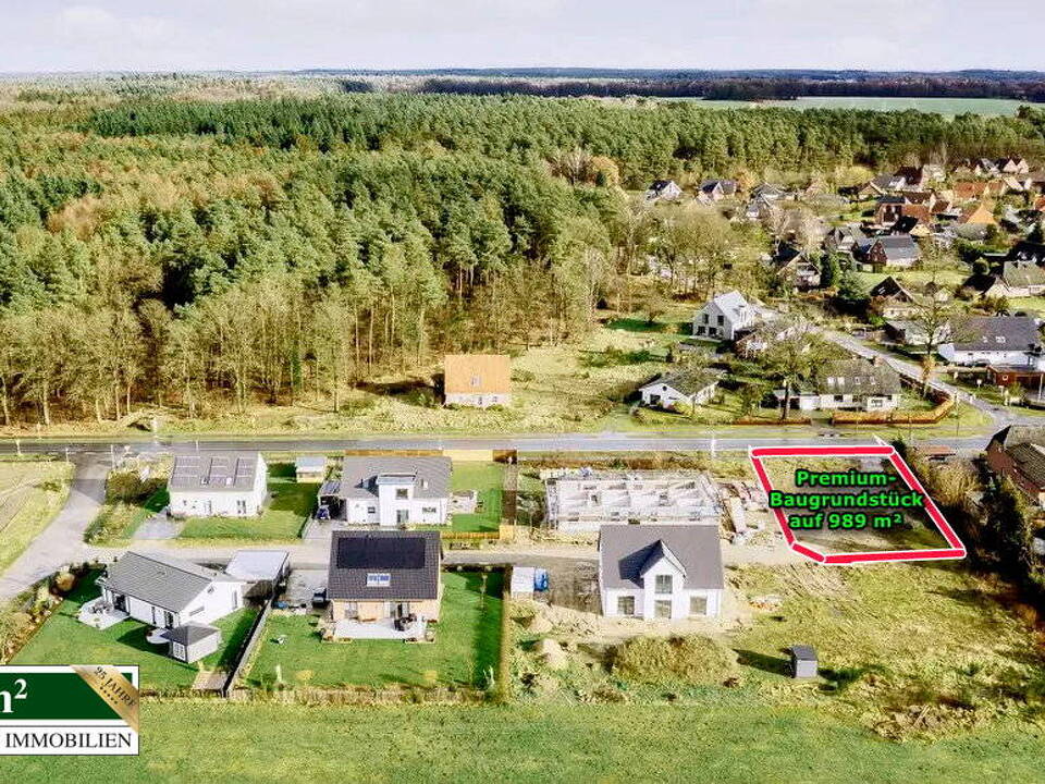 Adlerperspektive - Baugrundstück in 21354 Westergellersen