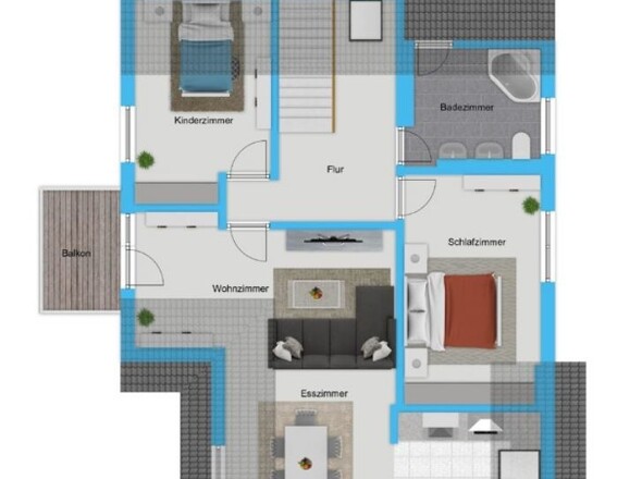 Grundriss Obergeschoss