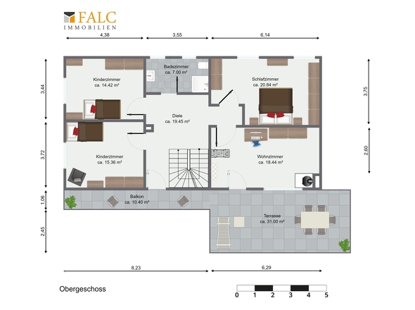 Grundriss Obergeschoss
