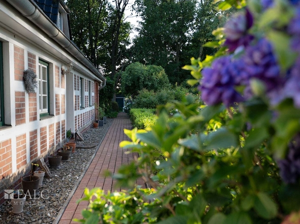 Blick zum Eingang der Ferienwohnung