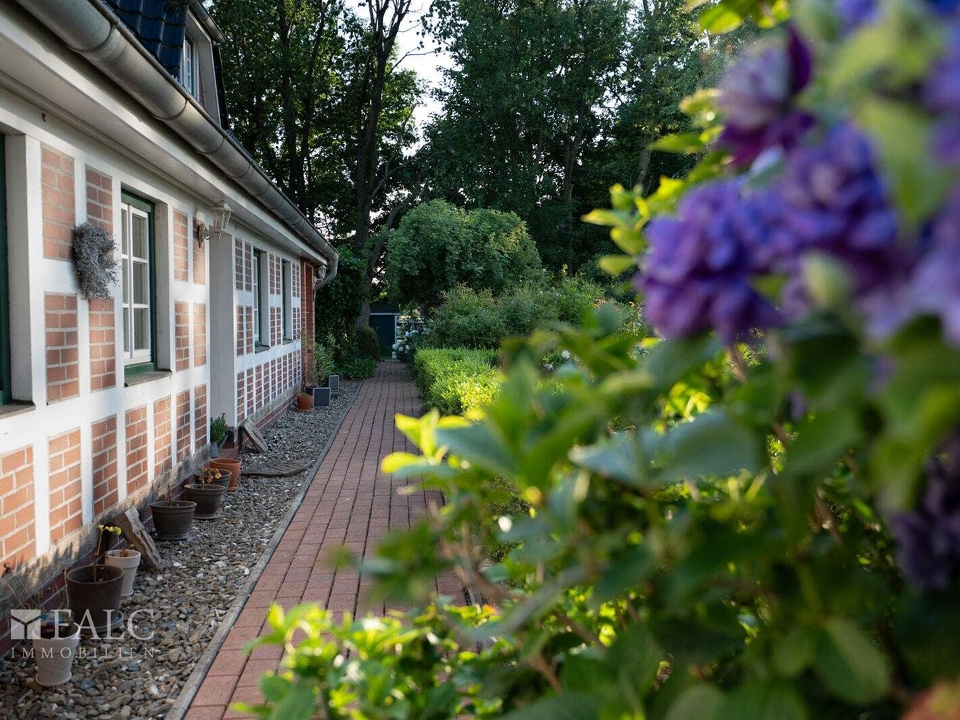Blick zum Eingang der Ferienwohnung