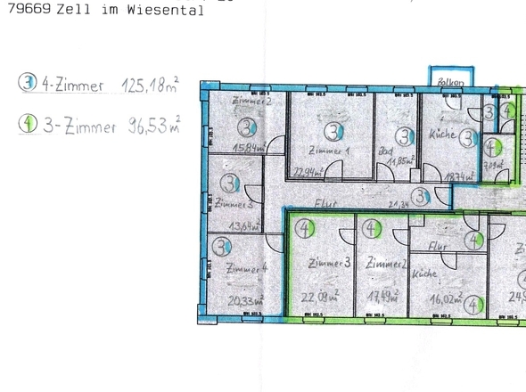 Grundriss Wohnung Nr. 3