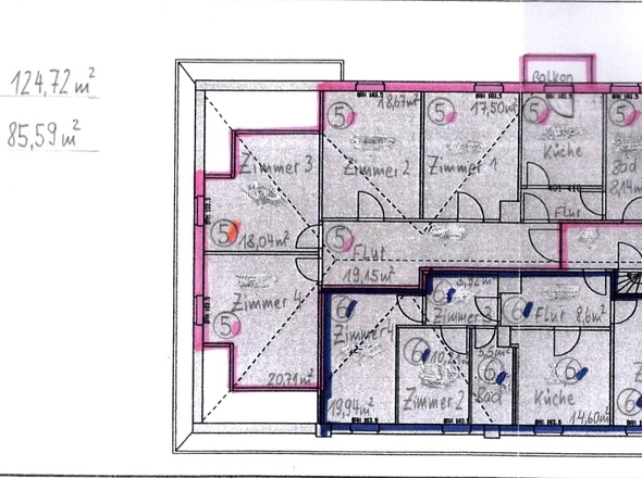 Grundriss Wohnung Nr. 5