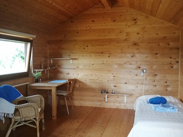 Gartenhaus von innen