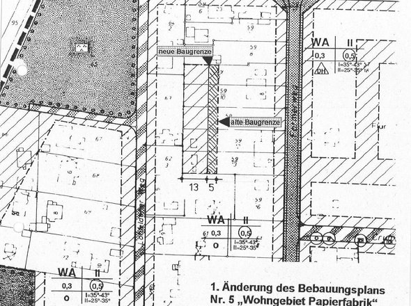 Bebauungsplan Änderungen 27.02.1997 Anlage 1