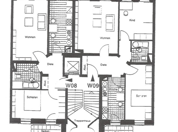 Grundriss Wohnung WE 09