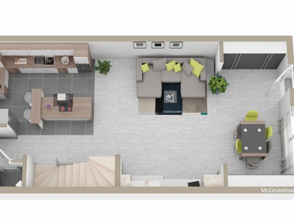 Raumaufteilung Erdgeschoss