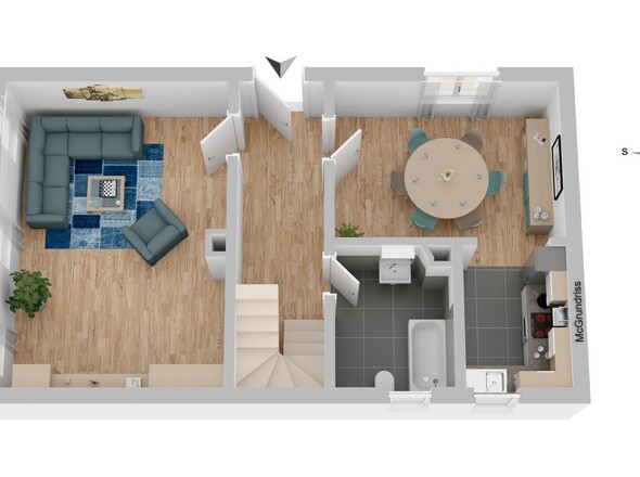 Raumaufteilung unten