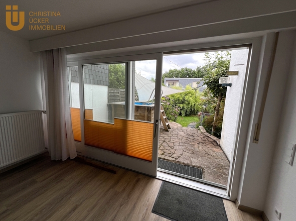 Blick auf die Terrasse