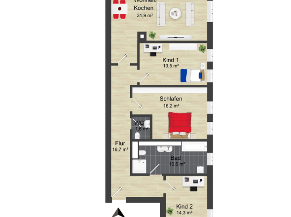 Grundriss 1.OG rechts