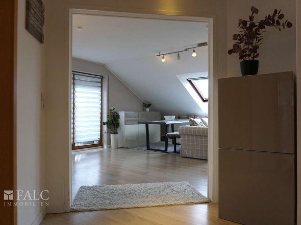 Blick ins Wohnzimmer