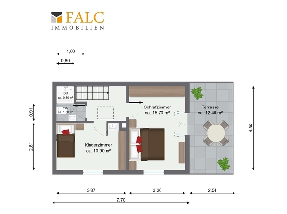 Grundriss Obergeschoß