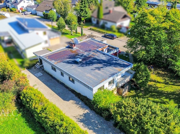 Drohnenaufnahme-Eingangsbereich