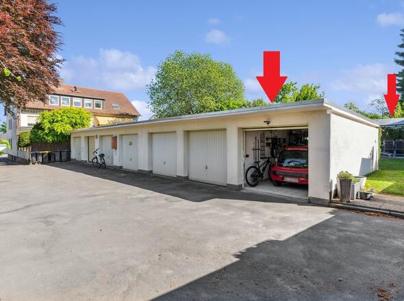 Garage und Gartenzugang