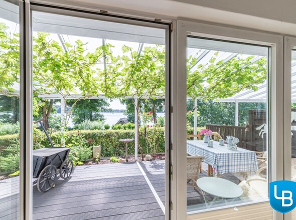 Blick aus dem Wohnzimmer