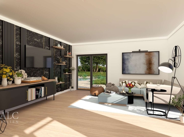 Einrichtungsbeispiel Wohnzimmer