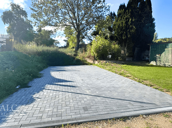 hier entseht das Carport