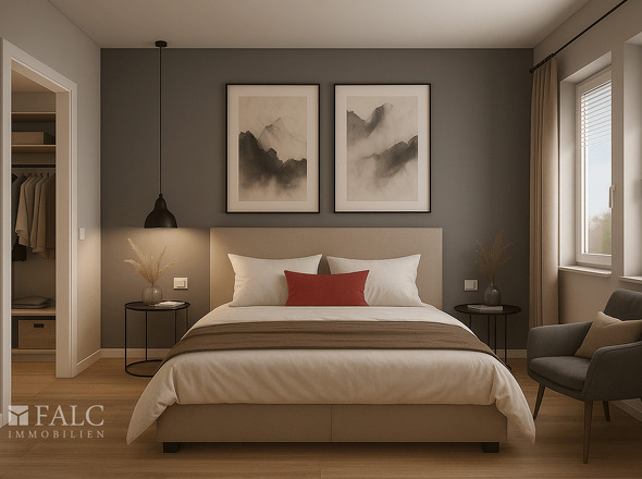 Visualisierung Schlafzimmer 