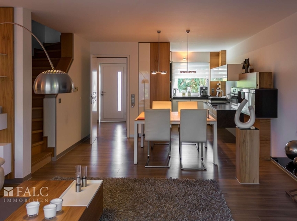 Blick vom Wohnbereich