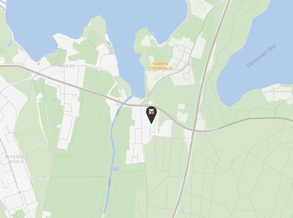 Lage Raben Steinfeld bei Schwerin 