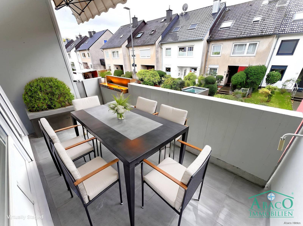 Balkon - virtuell möbliert 