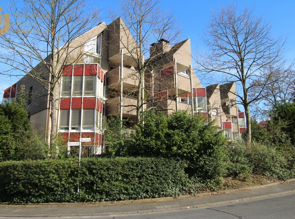 Blick auf die Wohnanlage