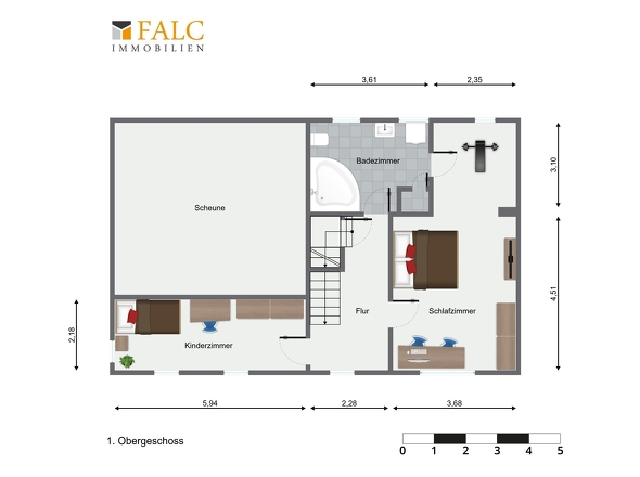 Grundriss 1.Obergeschoss