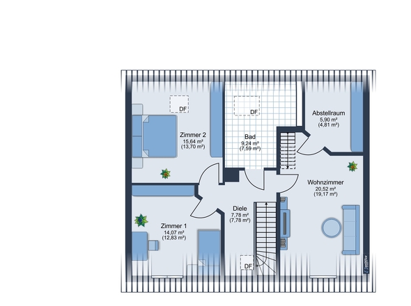 Grundriss Dachgeschoss