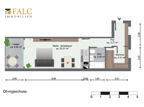 Durchdachter Grundriss