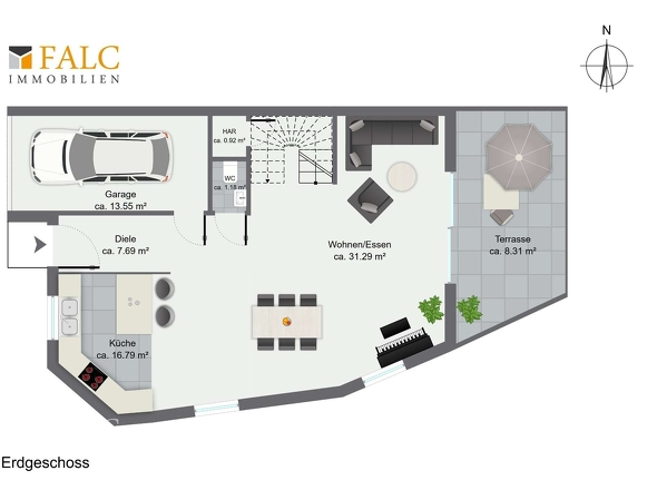 Grundriss Erdgeschoss