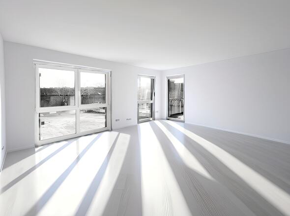 Wohnraum im EG mit KI generiert